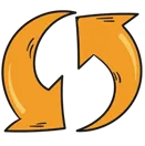 Two circular arrows indicating refresh